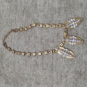 Gold Tone, Crystal Art Deco Style J Crew Necklace